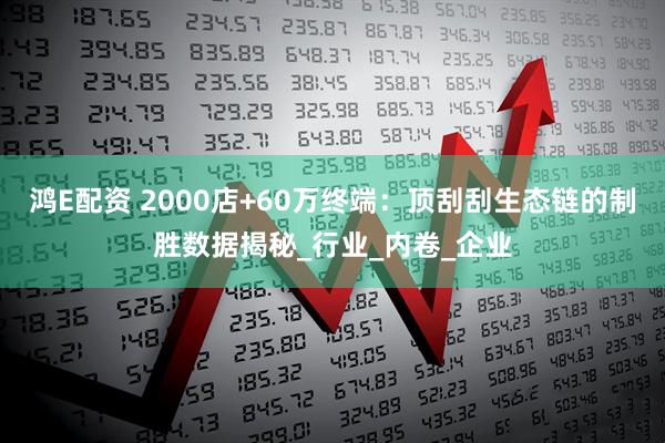 鸿E配资 2000店+60万终端：顶刮刮生态链的制胜数据揭秘_行业_内卷_企业